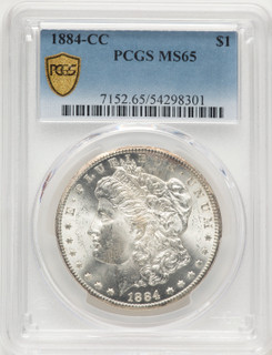 1884-CC Morgan Dollar PCGS MS65