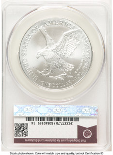 2025 Silver Eagle (Privy Mark) First Day of Delivery Red Book CACG MS70