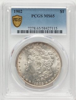1902 Morgan Dollar PCGS MS65