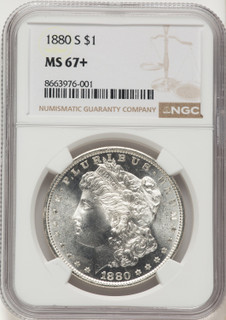 1880-S Morgan Dollar NGC MS67+