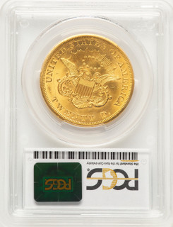 1854-S $20 Liberty Double Eagle PCGS MS62