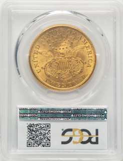 1873-CC $20 Liberty Double Eagle PCGS MS61