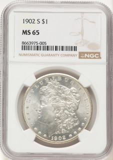 1902-S Morgan Dollar NGC MS65