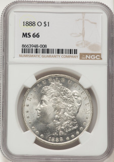 1888-O Morgan Dollar NGC MS66