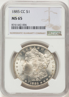 1885-CC Morgan Dollar NGC MS65