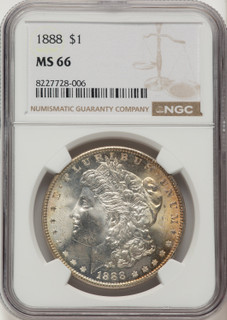 1888 Morgan Dollar NGC MS66
