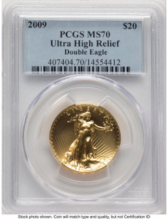 2009 G$20 Ultra High Relief Blue Gradient PCGS MS70