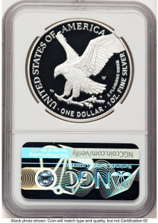 2022-W Proof Silver Eagle Congratulations Set 1 oz FDI Michael Gaudioso NGC PF70