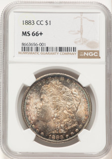 1883-CC Morgan Dollar NGC MS66+