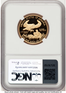 2018-W Proof Gold Eagle 1/2 oz Kenneth Bressett Red Book NGC PF70