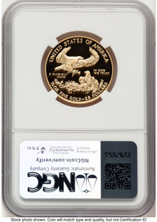 2016-W Proof Gold Eagle 1/2 oz ER Kenneth Bressett Red Book NGC PF70