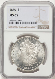 1880 Morgan Dollar NGC MS65