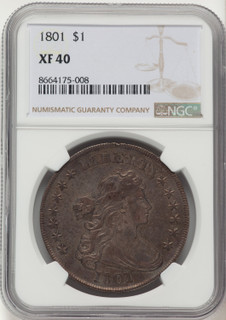 1801 Early Dollar NGC XF40