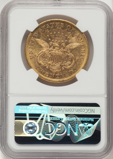 1870-S $20 Liberty Double Eagle NGC AU58