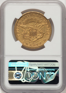 1865-S $20 Liberty Double Eagle NGC XF45