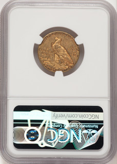 1911-D $5 Indian Half Eagle NGC AU55