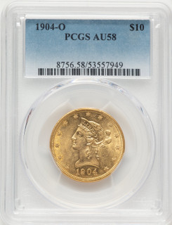 1904-O $10 Liberty Eagle PCGS AU58