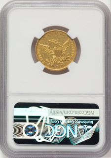 1838 $5 Classic Half Eagle NGC AU50