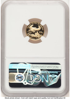 2018-W Proof Gold Eagle 1/10 oz NGC PF70 Ed Moy