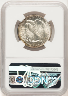 1942 50C Walking Liberty Half Dollar NGC MS67
