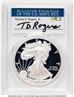2010-W Proof Silver Eagle 1 oz TD Rogers PCGS PR70