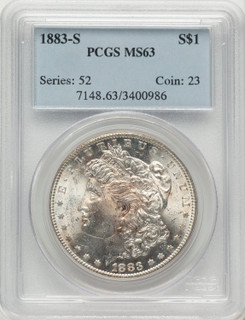 1883-S Morgan Dollar PCGS MS63