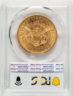 1861 $20 Liberty Double Eagle PCGS AU58