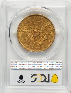 1851 $20 Liberty Double Eagle PCGS AU50