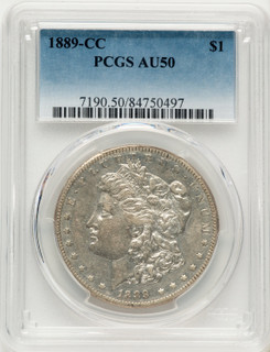 1889-CC Morgan Dollar PCGS AU50
