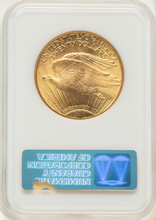 1927 $20 CAC Brown Label Saint-Gaudens Double Eagle NGC MS65