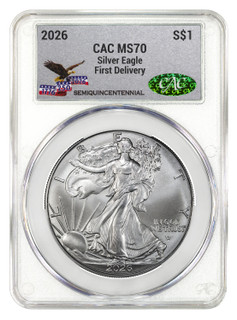2026 American Silver Eagle 250th Anniversary FDD CAC MS70