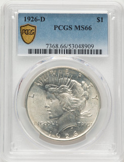 1926-D Peace Dollar PCGS MS66