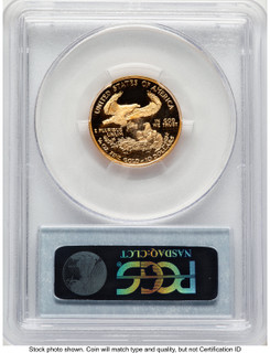 2002-W Proof Gold Eagle 1/4 oz Blue Label PCGS PR70