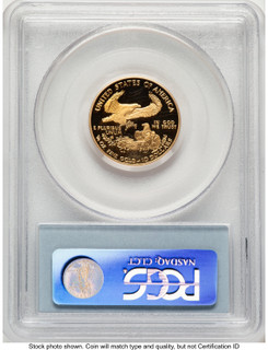 2005-W Proof Gold Eagle 1/4 oz Blue Label PCGS PR70