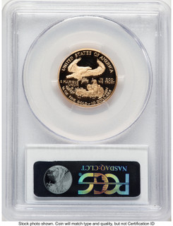 1998-W Proof Gold Eagle 1/4 oz Blue Gradient PCGS PR70