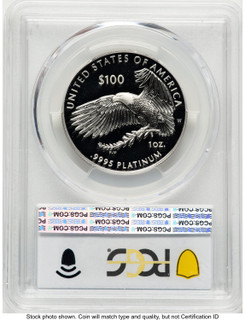2019-W Proof Platinum Eagle 1 oz Blue Gradient PCGS PR70
