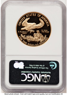 2000-W Proof Gold Eagle 1 oz Brown Label NGC PF70