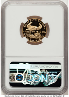 1990-P Proof Gold Eagle 1/4 oz Red Book NGC PF70