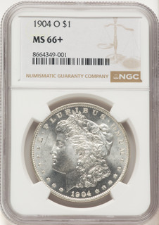 1904-O Morgan Dollar NGC MS66+