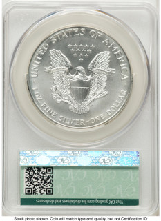 1999 Silver Eagle Non Designation CACG MS70