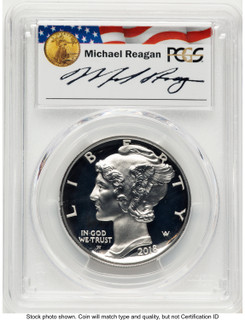 2018-W Palladium Eagle 1 oz Reagan Legacy Series Michael Reagan PCGS PR70