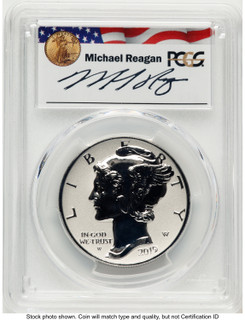 2019-W Palladium Eagle 1 oz REV FS Reagan Legacy Series Michael Reagan PCGS PR70