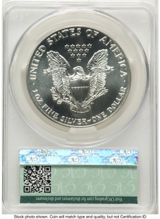 1990 Silver Eagle Non Designation CACG MS70