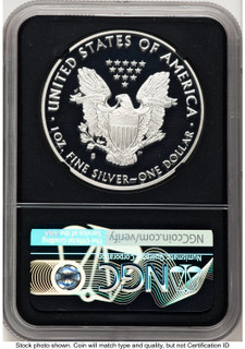 2018-S Proof Silver Eagle 1 oz ER Gold Foil Director's Coin of Excellence NGC PF70
