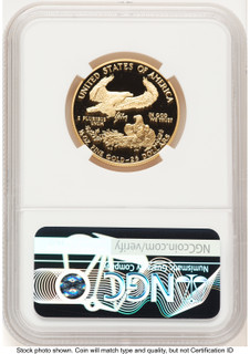1991-P Proof Gold Eagle 1/2 oz Brown Label NGC PF70
