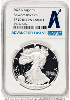 2025-S Proof Silver Eagle 1 oz AR Standard NGC PF70