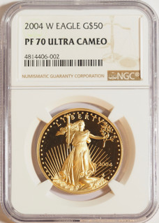 2004 1 oz U.S. Mint Proof Gold Eagle NGC PF70 Ultra Cameo