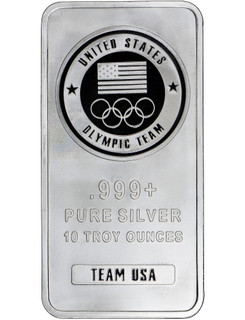 10 oz U.S. Olympic Team Silver Bar 10 oz U.S. Olympic Team Silver Bar