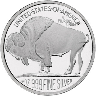 1/2 oz Highland Mint Buffalo Silver Round