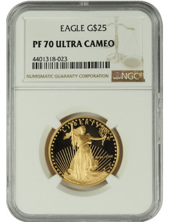 1988 1/2 oz U.S. Mint Proof Gold Eagle NGC PF70 Ultra Cameo